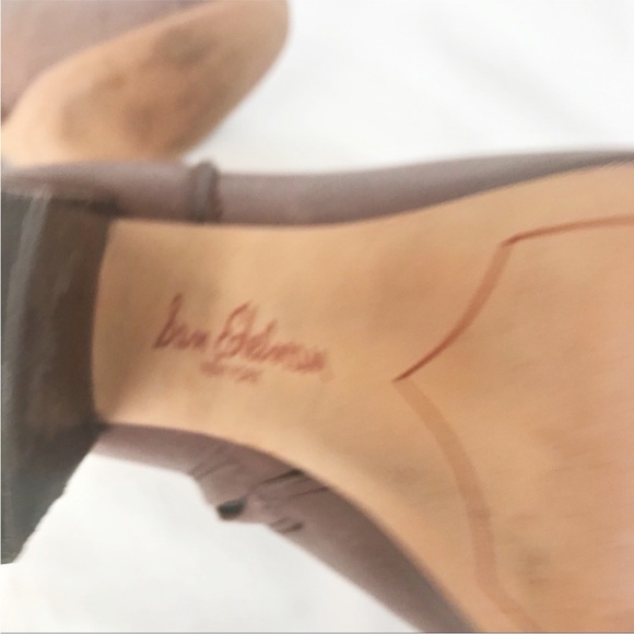 Sam Edelman leather stacked heel boots - Picture 8 of 8